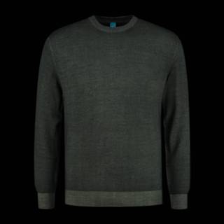 👉 District Indigo Pullover Merino Groen (7.12.500.502 - 074)