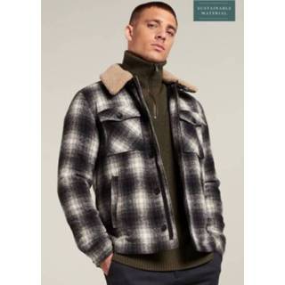 👉 Dstrezzed Winterjas Carpenter Wool Check Black (101360 - 999)