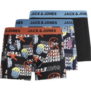 👉 L zwart mannen Jack & Jones - Heren 3-Pack Short Org Geo 5715101990406