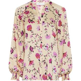 👉 Blous vrouwen roze Blouse Met Tulp Print