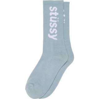 👉 Sock onesize vrouwen blauw Helvetica Jacquard Crew Socks