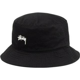 👉 Male zwart Stock Bucket HAT