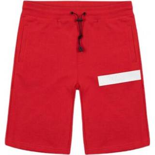 👉 Bermuda l male rood con scritta transfer Mu8246R5Tk