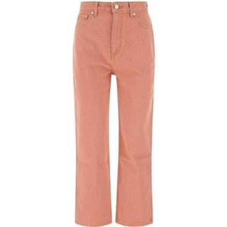 👉 Spijkerbroek W28 W26 vrouwen roze Wide leg fit jeans