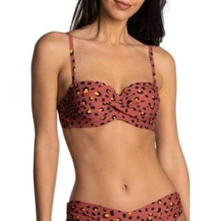👉 Bikini vrouwen bruin Wild At Heart Top Voorgevormde cups en beugel 8718079656791