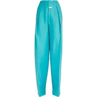 👉 Linnen vrouwen blauw Moonlight Linen AND Silk Pants