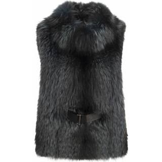 👉 Vest vrouwen blauw Fox Fur