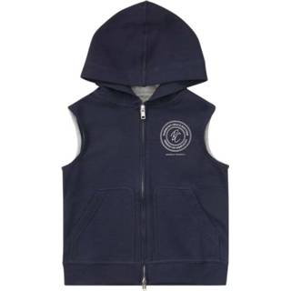 👉 Sleeveless male blauw sweatshirt