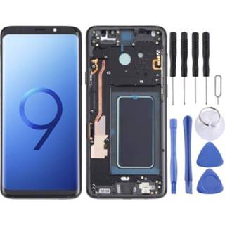 👉 Digitizer zwart active OLED MATERIAAL LCD-scherm en volledige montage met frame voor Samsung Galaxy S9 + SM-G965 (zwart)