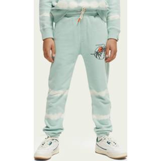 👉 Sweatpant jongens groen sweat pants Scotch & Soda Sweatpants met subtiel tie-dye 8719029849331