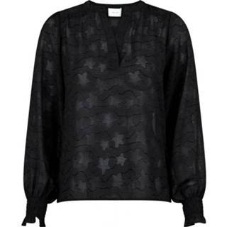 👉 Vrouwen zwart Rhia Burnout Bluser 157452