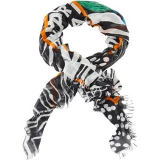 👉 Onesize vrouwen zwart Foulard IN Modal Seta 2V9860Ac64