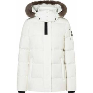 👉 Downjacket XL vrouwen wit Astoria Down Jacket With Fur Slim Fit