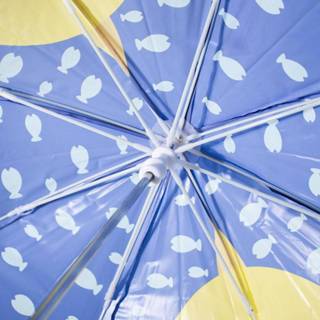 👉 Kinderparaplu blauw One Size meerkleurig kinderen baby's Kinder paraplu Baby Shark 71 cm - paraplus voor 8427934536948