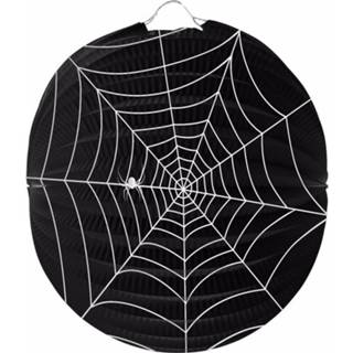Papieren spinnenweb lampion 22 cm