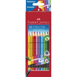 👉 Kleurpotlood active Faber Castell FC-116613 Faber-Castell GRIP 2001 Uitgumbaar Etui Ã 10 Stuks 4005401166139