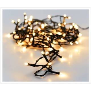 👉 Kerstverlichting wit One Size zwart Set van 2x stuks warm buiten 480 lampjes lichtsnoer 3600 cm - Kerstlampjes/kerstlichtjes/boomverlichting 8720576216255