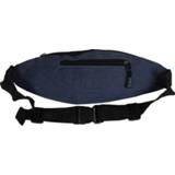 Koptelefoon blauw One Size Heuptasje/buideltasje/fanny pack gemeleerd 25 x 15 cm met gaatje voor oordopjes - Festival musthaves tasjes Wandeltasjes Documententasje op reis 8720147607147