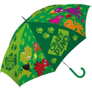 Kinderparaplu groen polyester kinderen Crazy Dino Junior 40 Cm 8435507855006