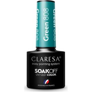 👉 Groen One Size GeenKleur Claresa UV/LED Gellak #808 - 5ml. 8720143151835