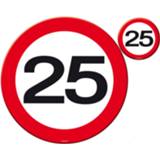 👉 Placemat 4x Stuks Placemats/onderzetters 25 Jaar Veriering - Placemats 8718758006039