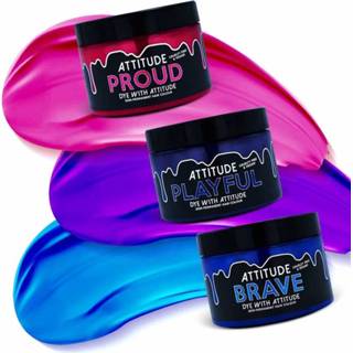 👉 Blauw roze paars active Attitude Hair Dye COTTON CANDY Trio Combi set Blauw/ Roze/Paars 7106612300200