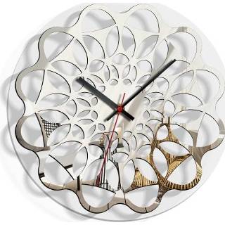 👉 Wandklok acryl zilver active TM029 Minimalistische Home Woonkamer Decoratie Spiegel Horloge (Zilver)