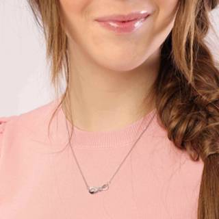 👉 Zirkonia zilveren zilver Color-Zilver ketting infinity gravering 8719802185731