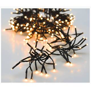 👉 Kerstverlichting wit One Size zwart Clusterverlichting warm buiten 384 lampjes 300 cm - Kerstverlichting/boomverlichting 8711295005558