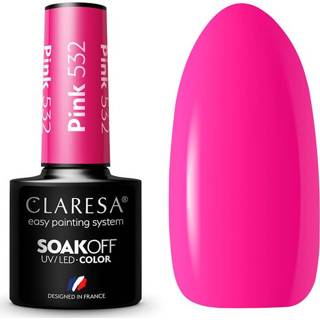 👉 Roze One Size donkerroze Claresa UV/LED Gellak #532 - 5ml. 8720512574982