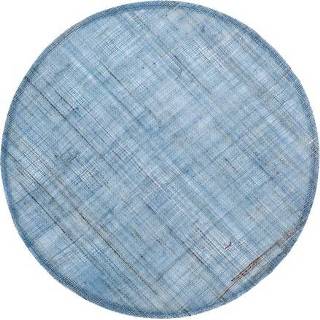 👉 Placemat blauw linnen One Size Color-Blauw Home Delight rond hemels set/6 - Default Title 7340021322686
