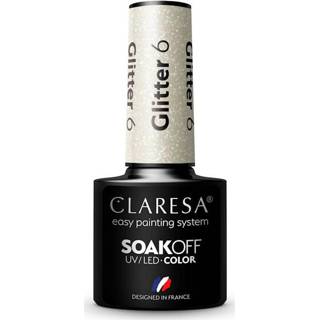 👉 One Size GeenKleur Claresa UV/LED Gellak Glitter #6 - 5ml. * 8720143151538