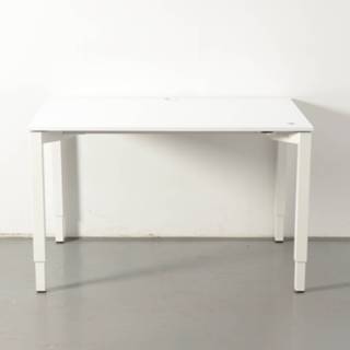 👉 Bureau wit Twinform bureau, blad, 120 x 80 cm, hoogte instelbaar onderstel d.m.v. handslinger 1458721202620