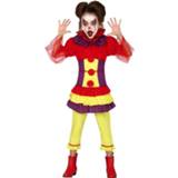 👉 Verkleed kostuum meerkleurig meisjes Halloween - Horror clown Penny voor verkleedkleding Horrorclowns 8720147455298