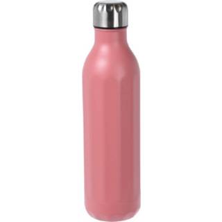 👉 Thermosfles rood RVS One Size / isoleerfles voor onderweg 500 ml koraal - Thermoflessen 8720576637043