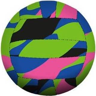 👉 Strandbal zwart roze blauw groen neopreen active BECO strandbal, zwart/roze/blauw/groen, ca. Ø 15 cm