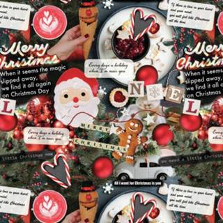 👉 Inpakpapier papier meerkleurig 1x Rollen Kerst inpakpapier/cadeaupapier gekleurd met songteksten 2,5 x 0,7 cm - Luxe kwaliteit kerstpapier Kerstmis 8720276788601