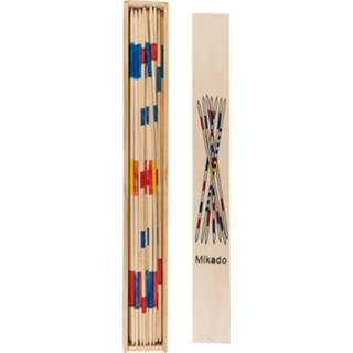 👉 Gezelschapsspel hout houten One Size meerkleurig Mikado spel 42 cm van - In doosje Behendigheidsspel 4029811447725