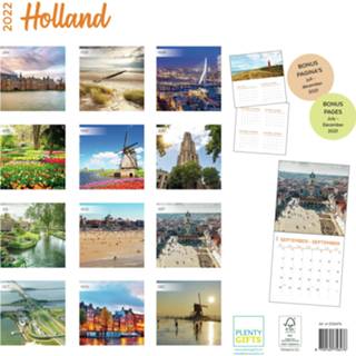 👉 Kalender One Size meerkleurig Landen 2022 Holland 30 cm - Maandkalenders/jaarkalenders Wandkalenders 8720165756476