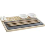 👉 Serveerschaal bamboe Sushi Serveerset Voor 2 Personen 7-delig - Serveerschalen 8720576600306