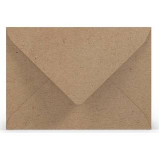 👉 Envelop bruin c6 stuks active Enveloppen - 5 kraft 4014970090615