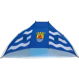 👉 Windscherm blauw One Size kinderen Beachshelter Zeeland vlag 270 x 120 cm - Strandtent Zon/wind bescherming voor 8713836022307