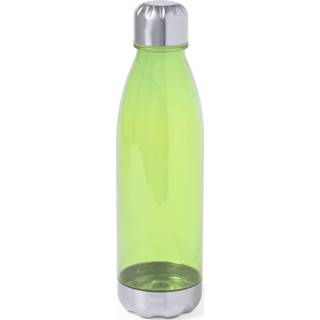 👉 Waterfles transparant groen kunststof RVS Waterfles/drinkfles Met Dop 700 Ml - Drinkflessen 8720576515761