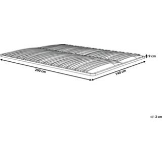 👉 Lattenbodem staal One Size Color-Zwart 140 x 200 cm BASIC 4260624113388