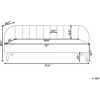 👉 Driezitsbank grijs fluweel One Size Color-Grijs lichtgrijs ALSVAG 4251682208987