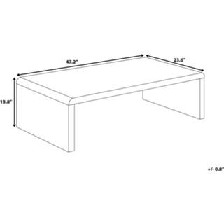 👉 Salontafel MDF One Size Color-Wit MILWAUKEE 4260624114309