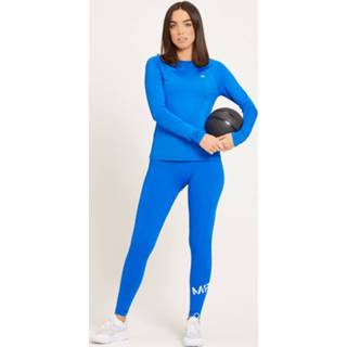 MP nauwsluitend sportshirt met lange mouwen voor dames - Echt blauw - XXL