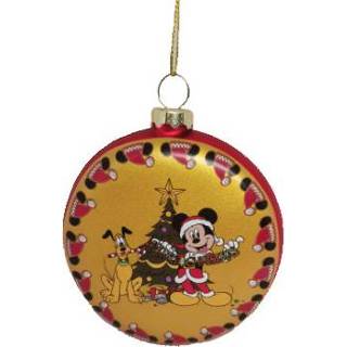 👉 Ornament glas One Size GeenKleur disney Mickey&Pluto h10 cm 86131621697