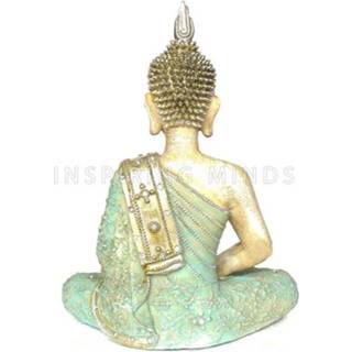 👉 Boeddha groen polyresin One Size Color-Blauw beelden Thaise 30 cm | GerichteKeuze 8719481841515