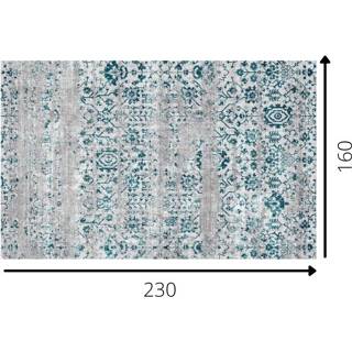 👉 Vloerkleed blauw wit stof One Size Color-Wit Dylan 160x230 cm 8720239804645